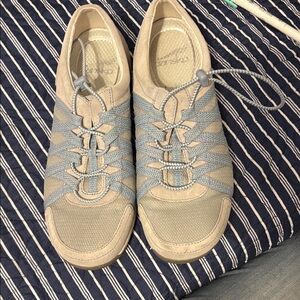 Casual Beige and Gray Women's Sneakers - Dansko